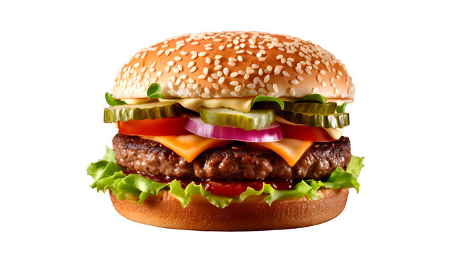 Oven Fire Beef Pattry CHeese Burger