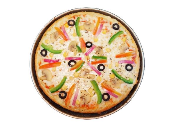 Oven fire Vegitable pizza