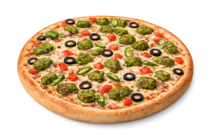 HARIYALI CHICKEN PIZZA BY OVEN FIRE