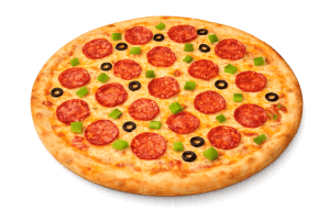 SALAMI OR PEPPERONI PIZZA BY OVEN FIRE